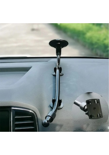 Xuweiwei D Sku 17mm Top Kafa Hortum Emici Taban Araba Cep Telefonu Tablet Tutucu Aksesuarları 4 Uzunluk 1 Adet