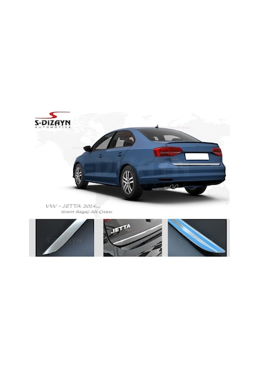 S-dizayn Vw Jetta Krom Bagaj Alt Çıta 2014-2019