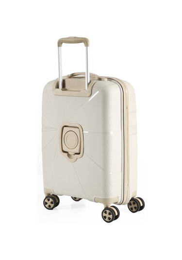 Ççs 5264 Polipropilen Kabin Boy Valiz Beyaz - Bej
