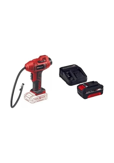 Einhell Ce-cc 18 Li Tek Akülü 4.0 Ah Akülü Oto Hava Kompresörü 2071010 Kırmızı