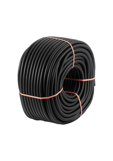 50 Metre Plastik 25'Lik Siyah Spiral Boru