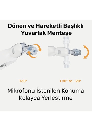 Npo Std191lw Elysium Profesyonel Rgb Işıklı Amortisörlü Yayıncı Stüdyo Mikrofon Kolu