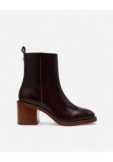 Steve Madden Slender Brown Leat Kadın Kahverengi Topuklu Bot Slender-brown