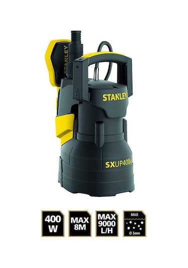 Stanley Sxup400pce-25336 Temiz Su Dalgıç Pompası 400W