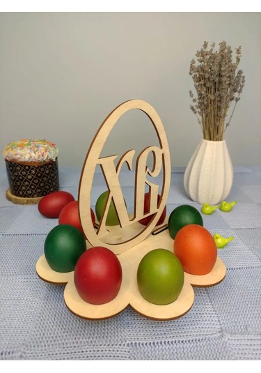 Woodiks Paskalya Yumurtası Standı 152010012 Bej