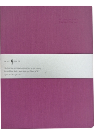Fabio Ricci Lepidus 1041 Fuşya Kareli Defter Fuşya