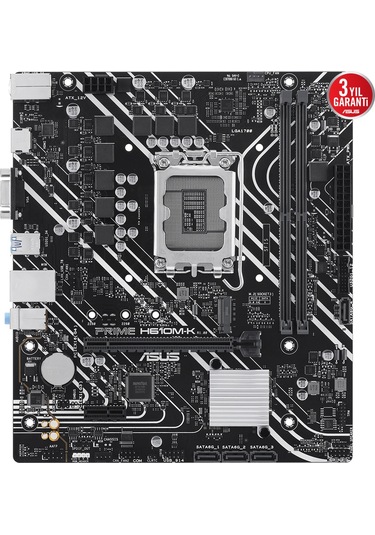 Asus Prıme H610m-k Ddr5 5600mhz Hdmı Vga Matx 1700