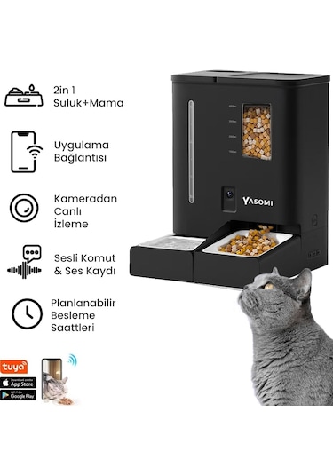 Yasomi Du-f03v Smartpaw+ Akıllı Otomatik Mama Ve Su Kabı