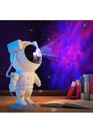 Astronot, Galaksi, Projektör, Uzaktan Kumandalı, Gece Lambası Bwr-47 Çok Renkli