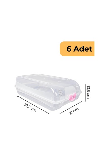Bay Ayakkabı Koruma Kutusu, 6'lı Set Çok Renkli