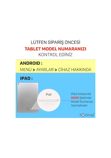 Novstrap Lenovo Tab M10 3. Nesil Tb328fu Tb32xfu T610 İle Uyumlu Popit Tablet Kılıfı Askılı Standlı Arka Kapak