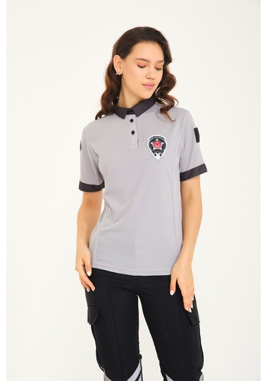 Yeni Tip Kamu Güvenlik Yazlık Sweatshirt Kadın Gri