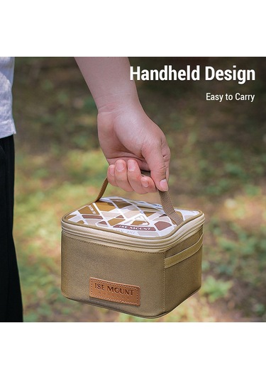 Jeehugo Yeşil 9 Parça Kamp Malzemesi: Çanta İle Sıvı Ve Toz Baharat Şişeleri, Barbekü Ve Manzaralar İçin Taşınabilir Depolama Çok Renkli