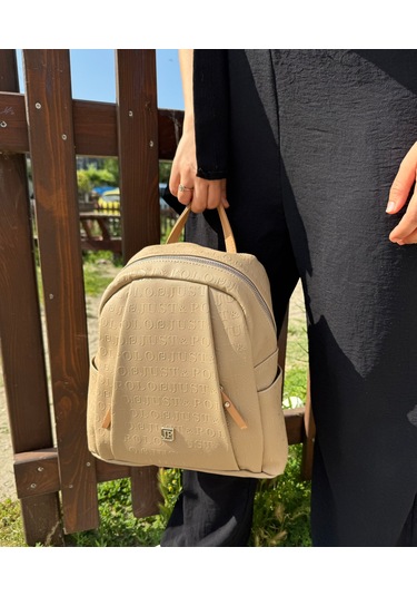 Just Polo Kadın Kum Taba Büyük Boy Sırt Çantası