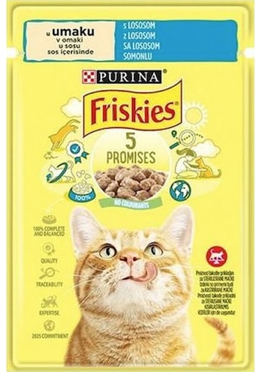 Somonlu Soslu Yaş Kedi Maması 85 Gr