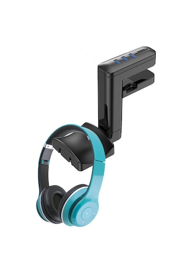 Dailylink Kulaklık Stand 360 Dönebilen 3 Usb Port Micro Sd Kart