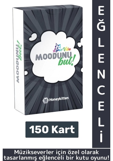 Eğlenceli Genç Yetişkin Arkadaş Müzik Oyunu Moodunu Bul-lyric Vibe Oyun Kartları 150 Kart