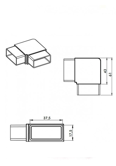 Plastik Köşe Takoz Aparatı Krom Krom
