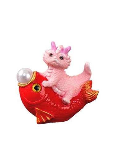 Mini Ejderha Süs Parlak Renkler Sevimli Ejderha Heykelcik Reçine Süs Yeni Yıl Süslemeleri O