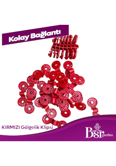 Gölgelik Klipsi Uv Katkılı 50 Adet Bsr Garden