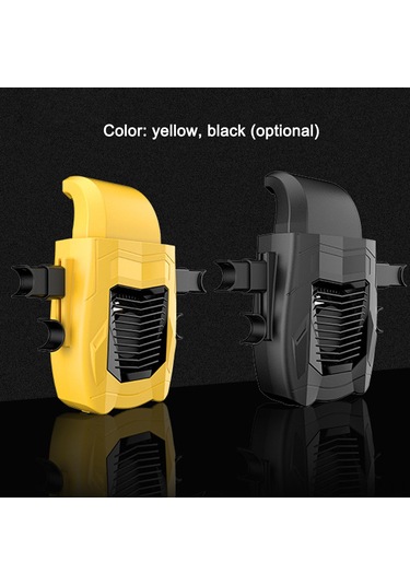 Wezone Araba Arka Koltuk Soğutucu Fan - Usb İle Çalışır, Evcil Hayvanlar Ve Yolcular İçin, Sarı Renk