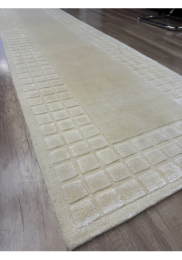 Eko Halı Siena 3d Bow White El Dokuma Yolluk Beyaz