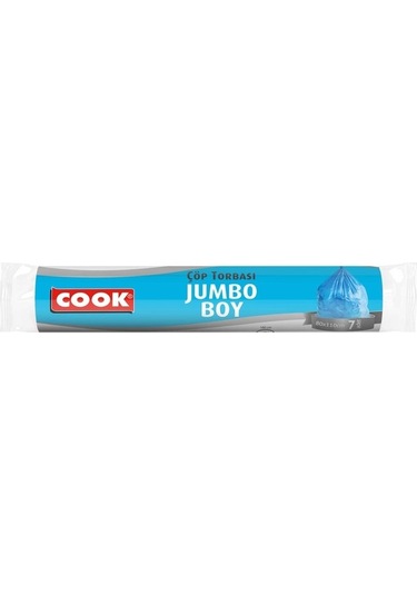 Cook Jumbo Boy Çöp Torbası 7 Adet Mavi 80 x 110 CM