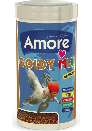 Goldy Mix Granules 250ml Kutu Japon Balık Yemi ve Vitamini