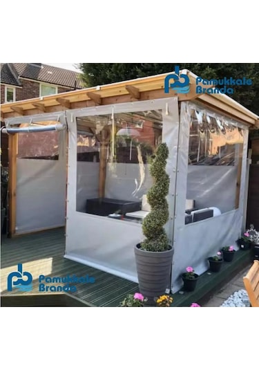 Pvc Şeffaf Branda Kış Bahçesi Fermuarlı 300 X 220 Diğer