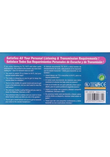 Porta Sound 2000 Kablosuz Kulaklık Ses Dinleme Cihazı