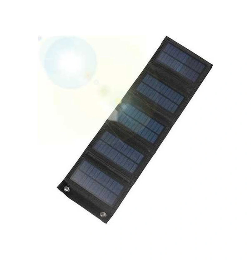 Fortunelane Katlama Şarj Paneli, 7.5w Taşınabilir Güneş Enerjisi, Kamp & Seyahat İçin Usb Çıkışlı