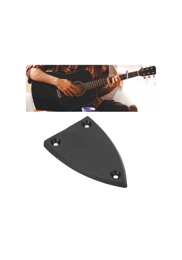 Hfambition Siyah Plastik Gitar Tırnak Çubuğu Kapağı - Akustik Elektro Bas Gitarlar İçin, 3 Delikli Koruyucu Tasarım, Profesyonel Ersatz Parça
