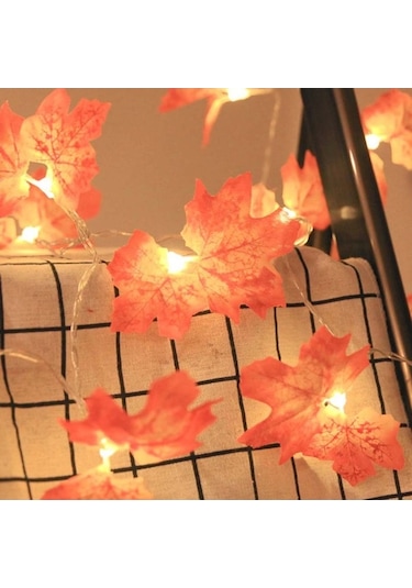 Novahub Sevgililer Günü Hediyesi Akçaağaç Yaprakları Işık Dizisi, Ekonomik Çelenk Lambası