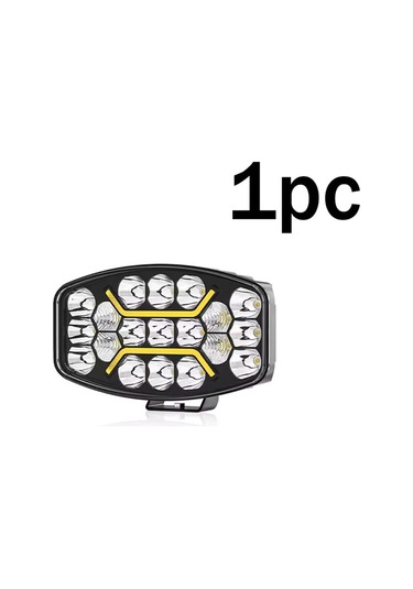 10'' Beyaz-turuncu Led Çalışma Lambası Spot Projektör + Tır Kamyon Road 12-24volt