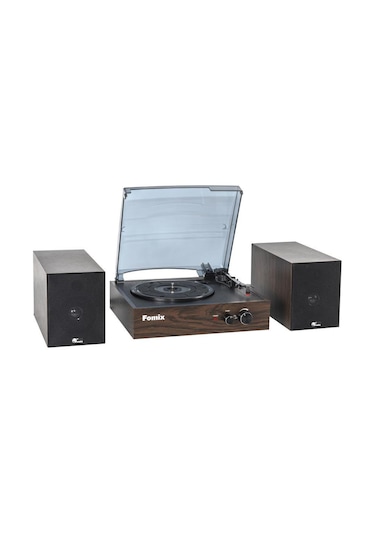 Fomix Fm200 Turntable Bluetooth Hoparlörlü Ahşap Pikap Çalar