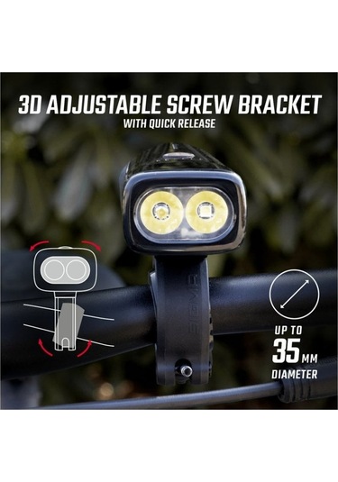 Ön Aydınlatma Buster 1100 Lümen Usb Şarjlı Sigma Beyaz