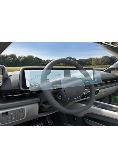 Hyundai Ioniq 6 Uyumlu Ekran Koruyucu Multimedya Dijital Gösterge 9H Nano Ekran Koruyucu