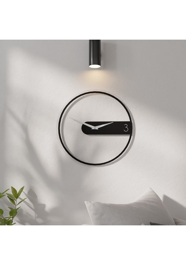 Dekoratif Şeffaf Pleksili Duvar Saati Şeffaf