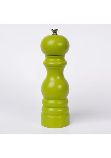Fıstık Yeşili Ahşap Tuz Ve Karabiber El Değirmeni Öğütücü Grinder 18 Cm Fıstık Yeşili