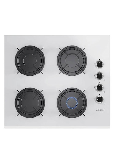 Lanova İnci 3206W01 - G16400-202 - 3220W6 Beyaz Cam Ankastre Set