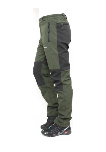 Mudwill Kışlık Polarlı Softshell Erkek Pantolon Haki