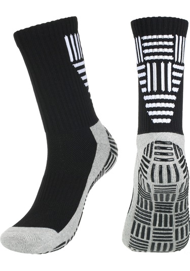 Maiyame %56 Naylon, %34 Pamuk, %8 Polyester, %2 Spandex Siyah/beyaz Futbol Çorabı M: 35-39 / L: 40-45 Siyah