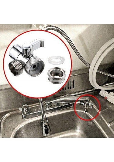 Trendooze Temizlik Kolaylıklı Yüksek Performanslı Duş Başlığı Yönlendirici - Gümüş Gümüş