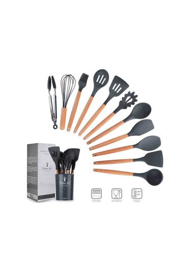 Teltree Su Yeşili Silikon Çelik Kelepçe Seti - Evde Pişirme Araçları, Kol Saati Ve Saklama Kavanozu İle Komplet Paket