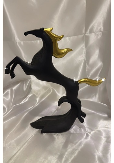 Avatar Kaideli Kübik Şahlanan Uçan At Siyah