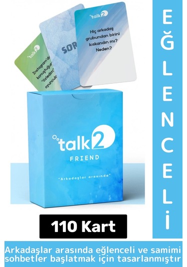 Eğlenceli Özel Gün Yılbaşı Arkadaş Samimiyet Arttıran Cesur İtiraf Oyunu Talk2-friend 110 Kart