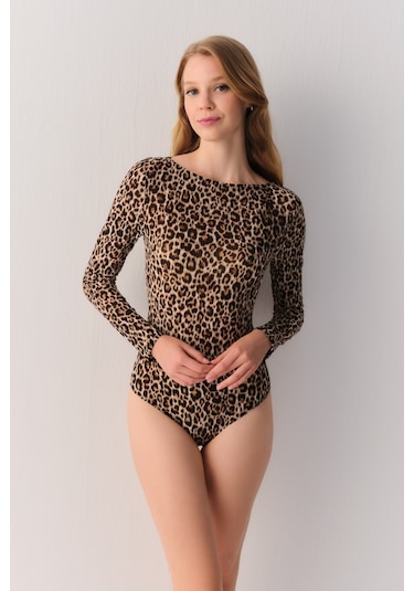 Suwen Leo Body St60056121293 Leopar Desenli