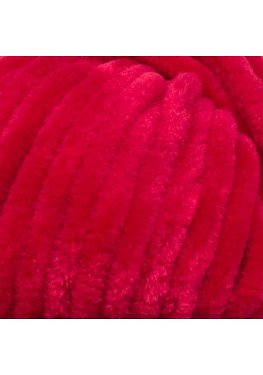 Kürkçü Han Kadife 100gr 95mt Örgü İpi Koyu Karmen Pembe