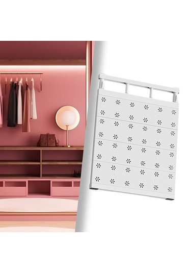 Homyl Genişletilebilir Bölücü Giyim Dolap Rafı 35cmx48cm Beyaz Diğer