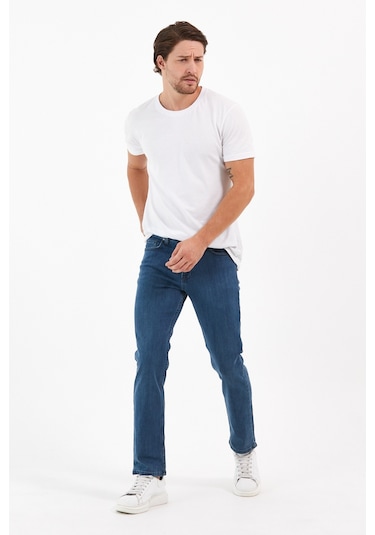 Digital Jeans Normal Kesim Fermuarlı Geniş Paça Yüksek B Açık Yeşil Açık Gri